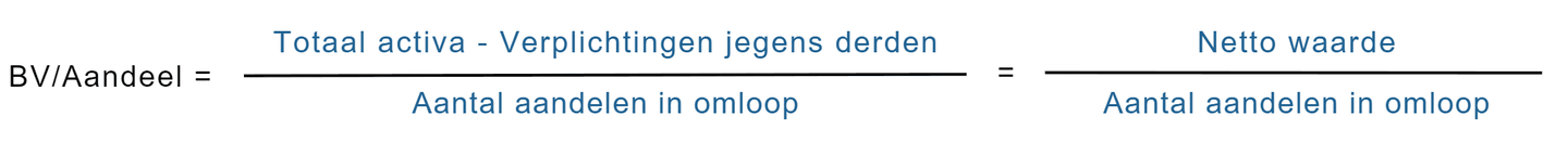 boekwaarde formule