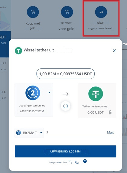 Wissel een cryptocurrency in voor een stablecoin