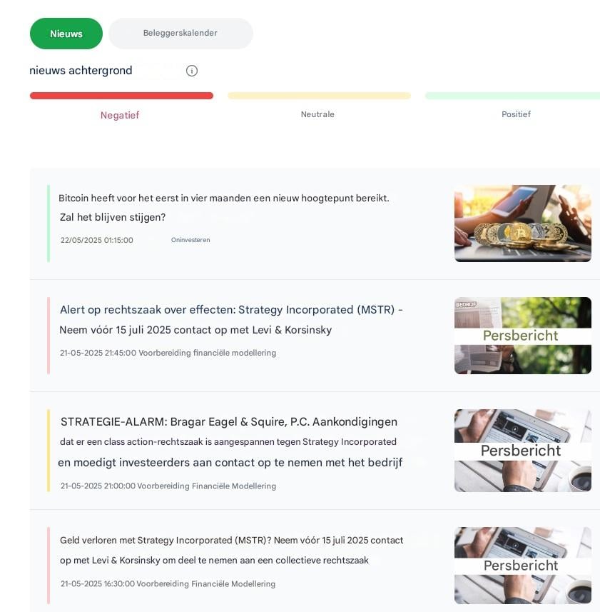 Stap 2: Analyse van het te kopen bedrijf (MicroStrategy)
