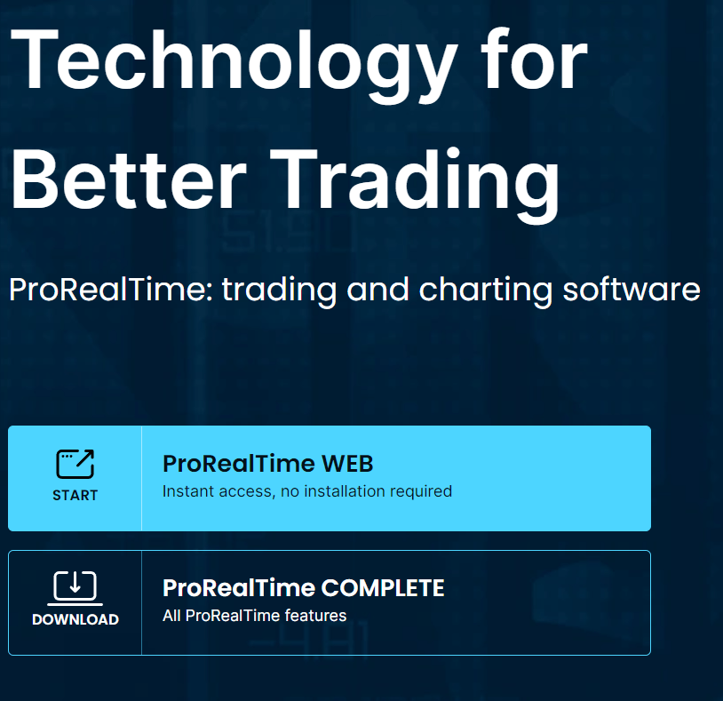 gratis ProRealTime WEB account