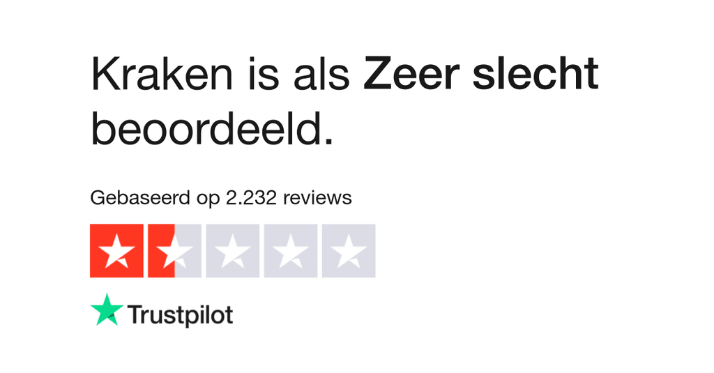 Kraken trustpilot