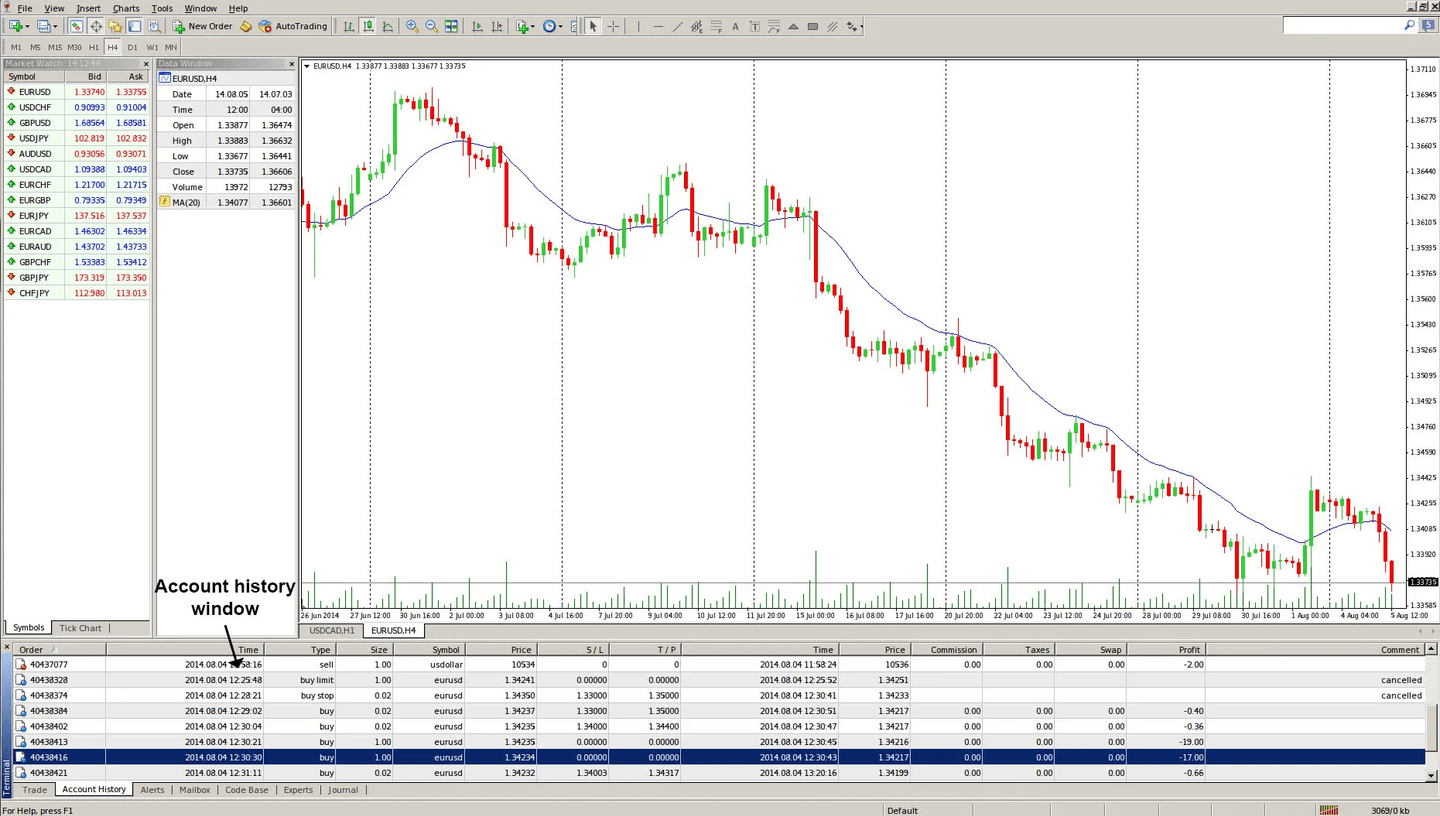 Terminal metatrader 4
