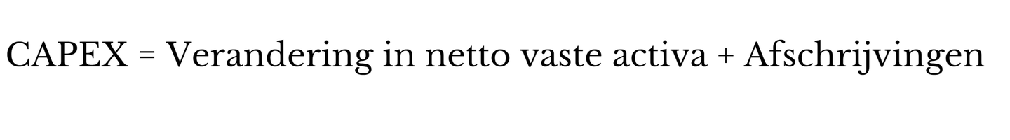 CAPEX formule