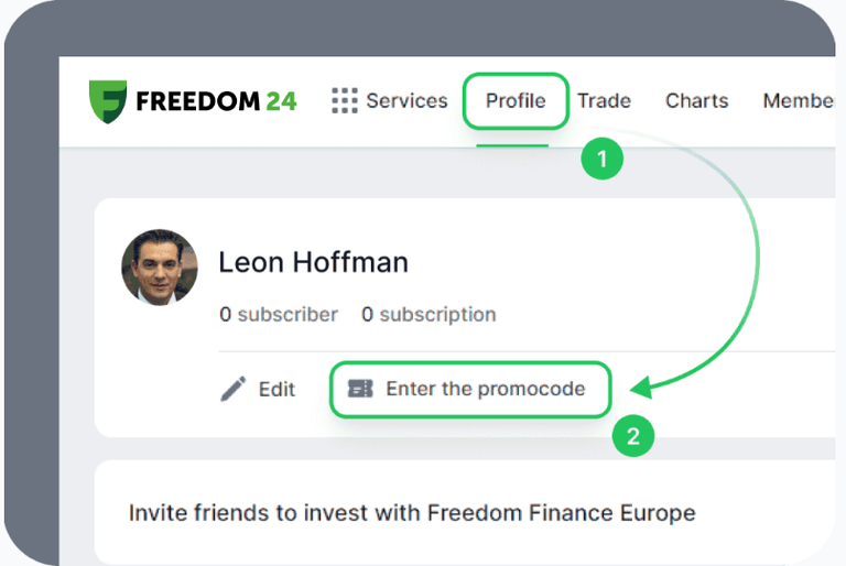 Freedom24 promotie web