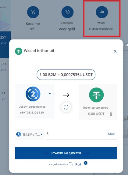 Wissel een cryptocurrency in voor een stablecoin
