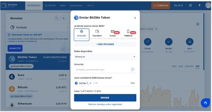 Stap 2: Verzenden van cryptocurrencies naar de Cold Wallet