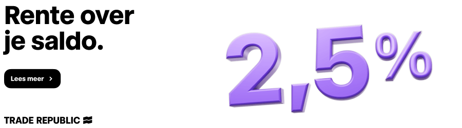 rekening met 2,5% rente Trade Republic