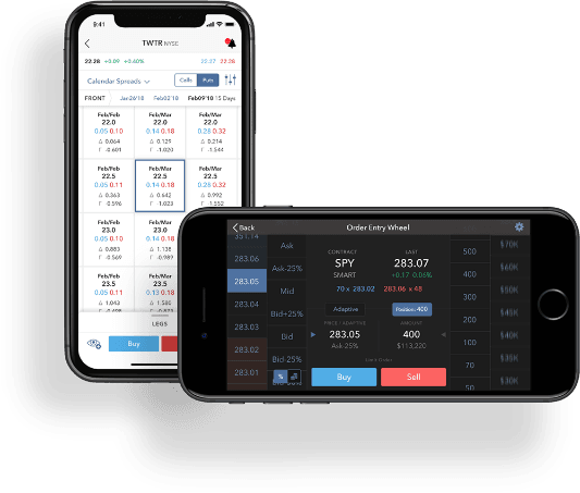 Voorbeeld van Interactive brokers mobiel platform